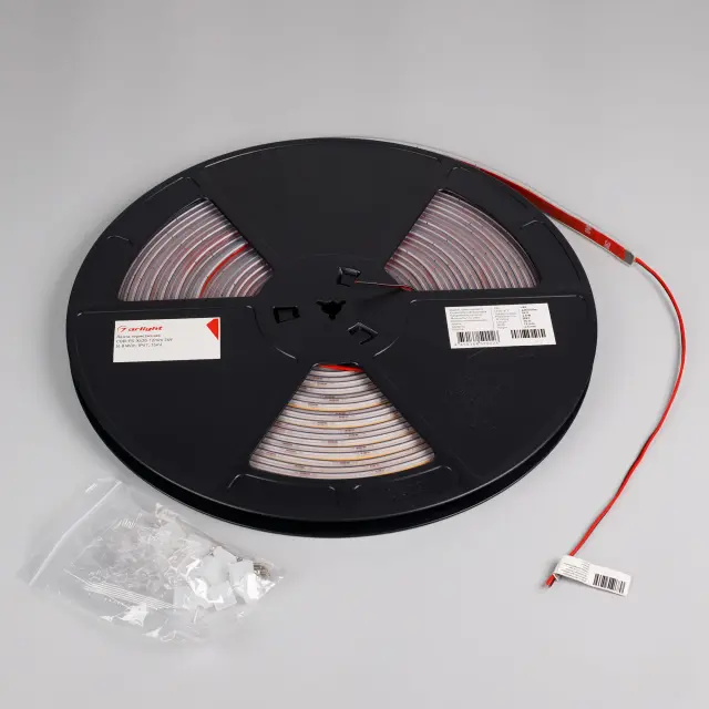 Светодиодная лента герметичная COB-PS-X420-12mm 24V White6000 (4.8 W/m, IP67, 15m), ракурс 4