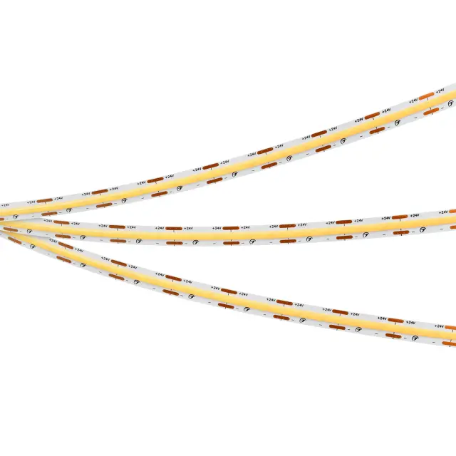 Светодиодная лента COB-X560-10mm 24V Day4000 (9.6 W/m, IP20, 10m), ракурс 2