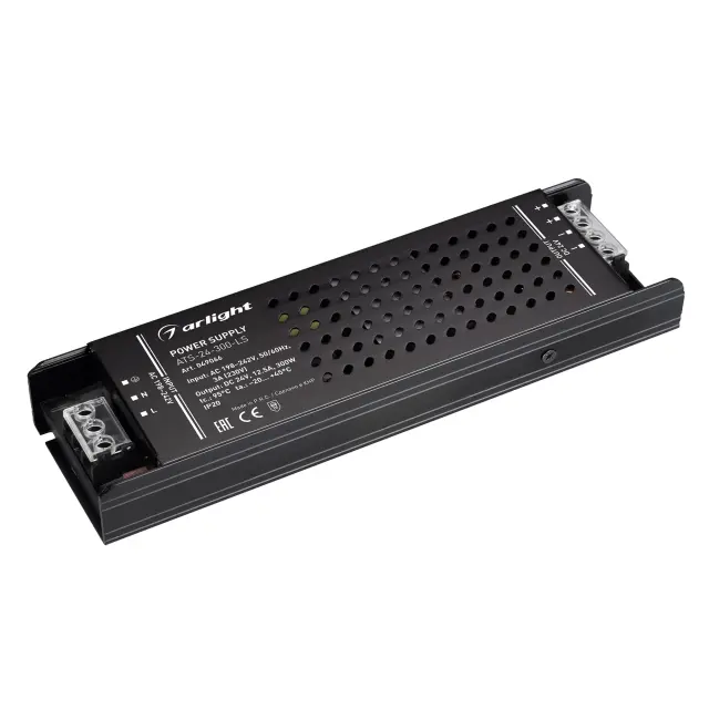 Блок питания ATS-24-300-LS (24V, 12.5A, 300W)