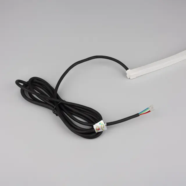 Гибкий неон NOVA-SIDE-PU-B84-12x20mm 24V RGB-Day (15 W/m, IP68, 5m, wire x2), ракурс 3
