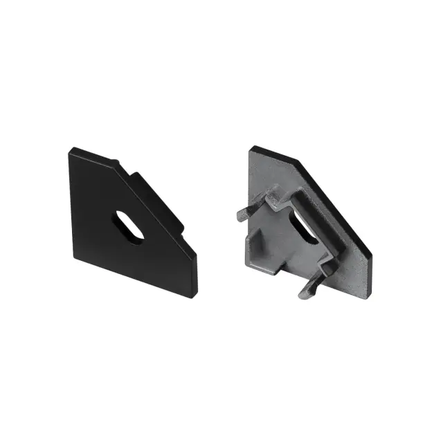 Заглушка SL-KANT-H18 FLAT BLACK с отверстием