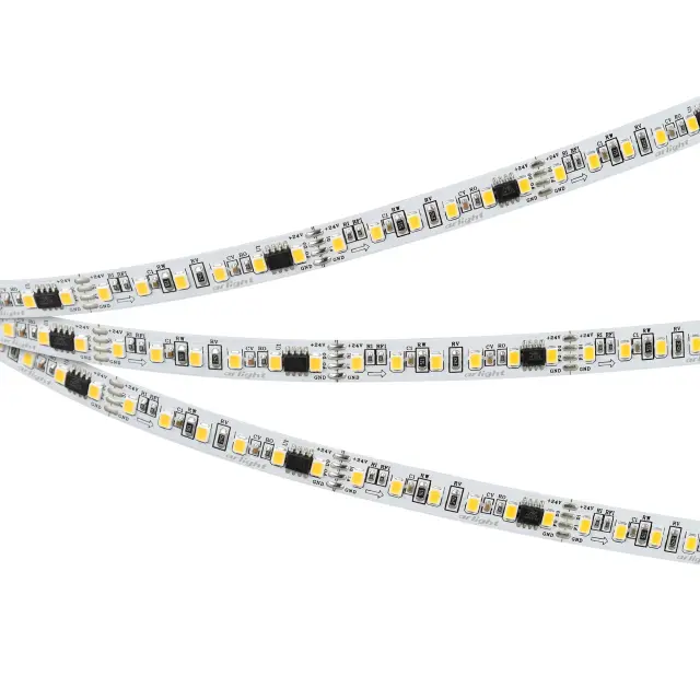Светодиодная лента SPI-A120-10mm 24V Warm2700-PX6-BPT (11 W/m, IP20, 2835, 5m), ракурс 2