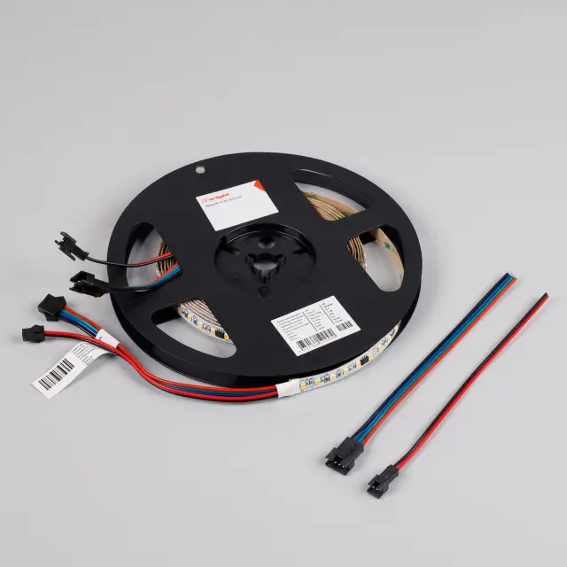 Светодиодная лента SPI-A120-10mm 24V Warm2700-PX6-BPT (11 W/m, IP20, 2835, 5m), ракурс 3