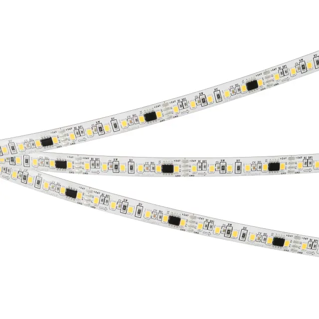 Светодиодная лента герметичная SPI-SE-A120-10mm 24V Day4000-PX6-BPT (11 W/m, IP65, 2835, 5m), ракурс 2