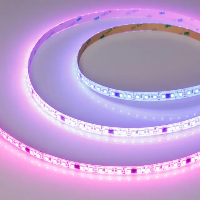 Светодиодная лента герметичная SPI-SE-A120-10mm 24V RGB-PX6-BPT (23 W/m, IP65, 2835, 5m)