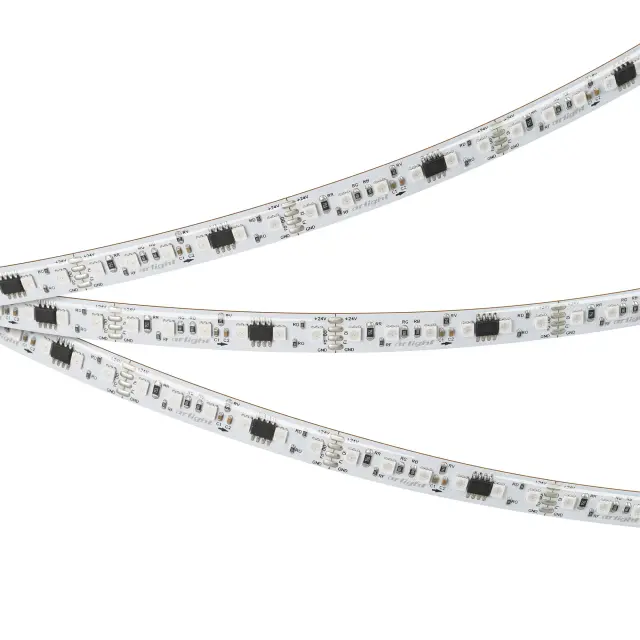 Светодиодная лента герметичная SPI-SE-A120-10mm 24V RGB-PX6-BPT (23 W/m, IP65, 2835, 5m), ракурс 4