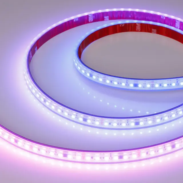 Светодиодная лента герметичная SPI-PS-A120-12mm 24V RGB-PX6-BPT (23 W/m, IP67, 2835, 5m)