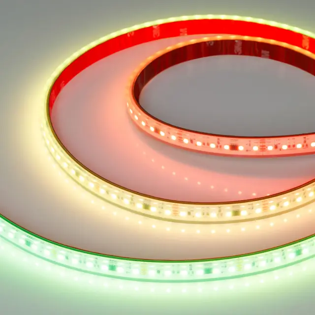 Светодиодная лента герметичная SPI-PS-A120-12mm 24V RGB-PX6-BPT (23 W/m, IP67, 2835, 5m), ракурс 2