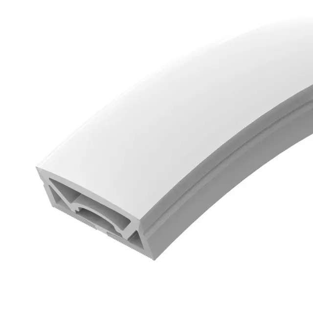 Силиконовый профиль WPH-FLEX-5025-TOP-S23-5m WHITE