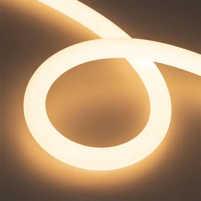 Гибкий неон MOONLIGHT-TOP-A336-D30mm 24V Warm3000 (14.4 W/m, IP65, 5m, wire x1)