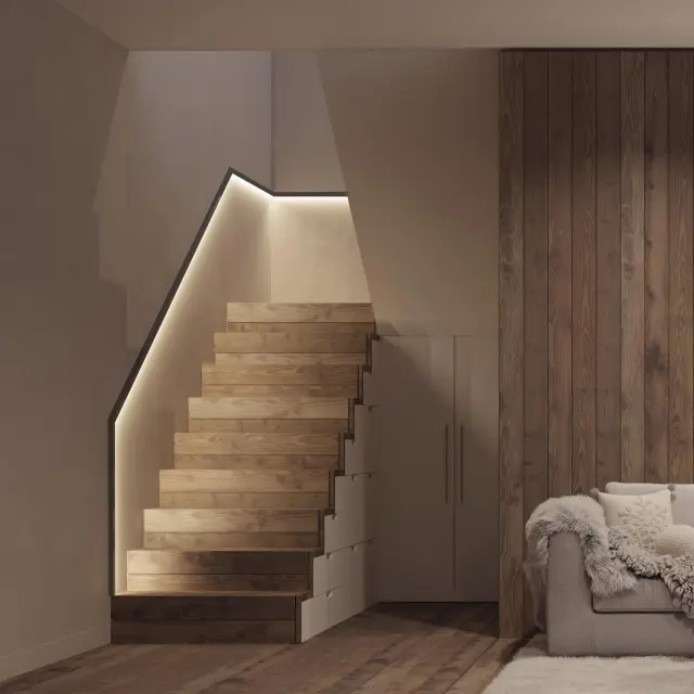 Профиль WALL-2228-2000 ANOD BLACK, ракурс 5