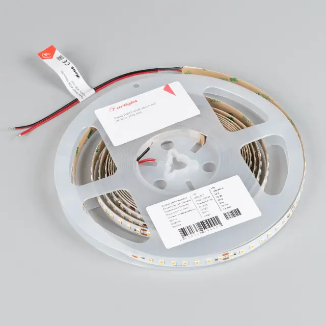 Светодиодная лента TWIST-A128-10mm 24V Day4000 (10 W/m, IP20, 5m), ракурс 3