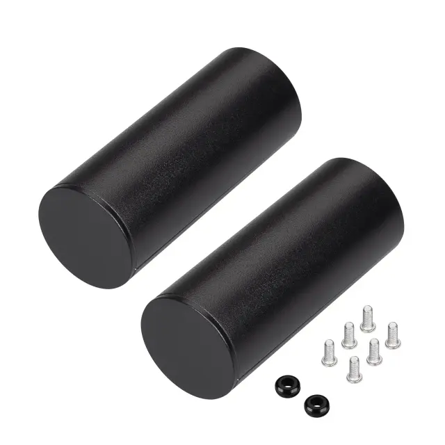 Заглушка ROUND-D36-360 BLACK с отверстием