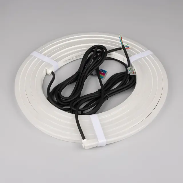 Гибкий неон NOVA-SIDE-PU-B84-12x20mm 24V RGB-Warm (15 W/m, IP68, 5m, wire x2), ракурс 5