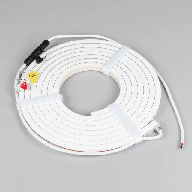 Гибкий неон MOONLIGHT-TOP-X320-13x12mm 24V Warm3000 (5 W/m, IP67, sauna, 5m, wire x1), ракурс 2