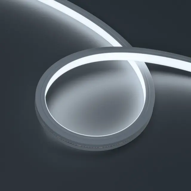 Гибкий неон MOONLIGHT-TOP-X320-13x12mm 24V White6000 (5 W/m, IP67, sauna, 15m, wire x2)
