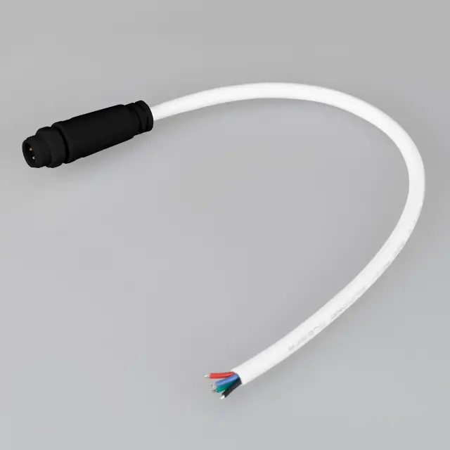 Коннектор питания MOONLIGHT-SPI/DMX-CON-POWER-MALE-BLK, ракурс 2