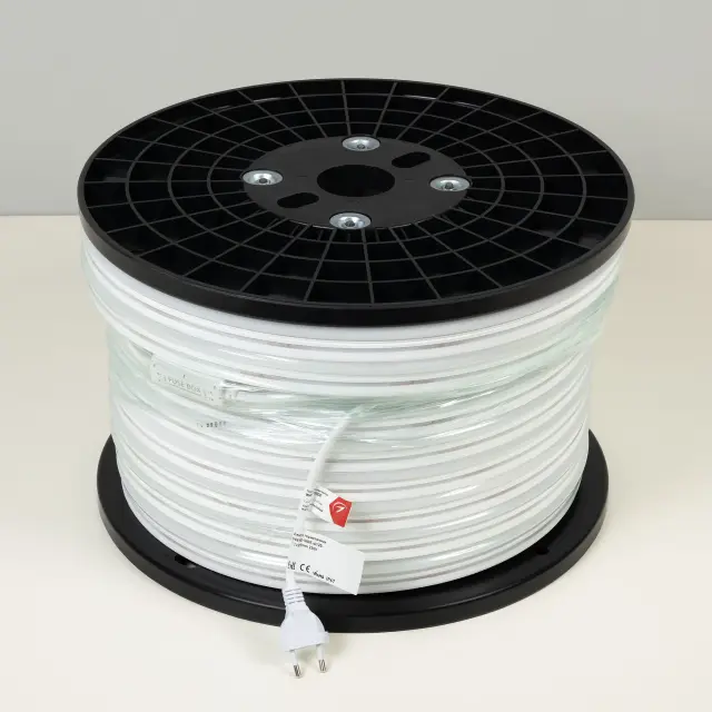 Гибкий неон WAVE-SIDE-A120-12x25mm 230V Warm3000 (12 W/m, IP67, 50m, wire x2), ракурс 2