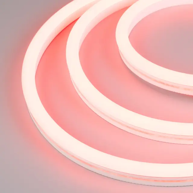 Гибкий неон WAVE-SIDE-A120-12x25mm 230V Red (12 W/m, IP67, 50m, wire x2)