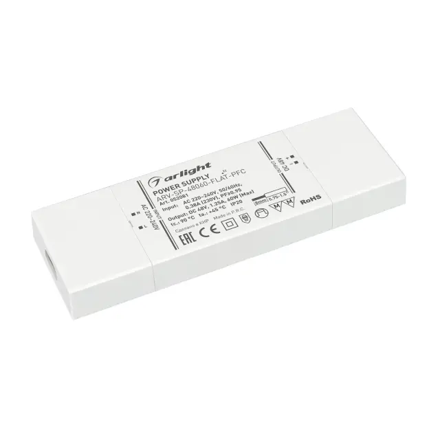 Блок питания ARV-SP-48060-FLAT-PFC (48V, 1.25A, 60W)