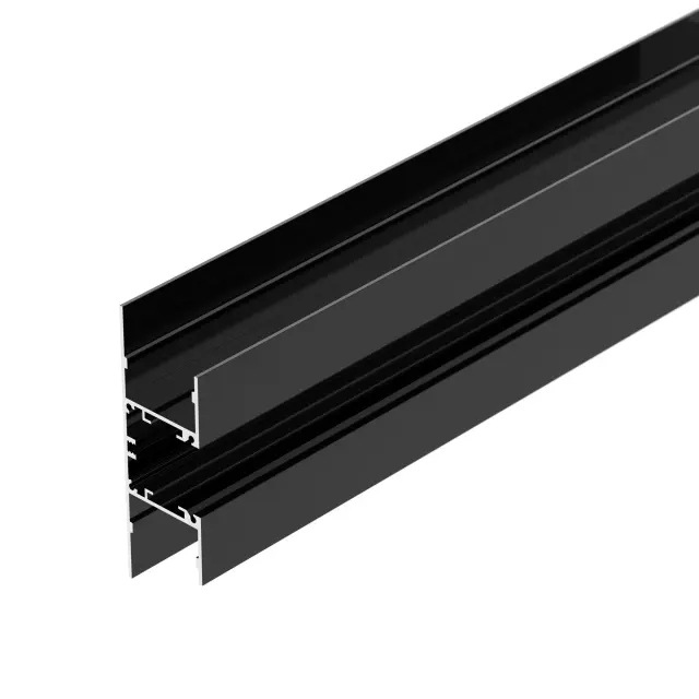 Профиль WALL-2575-DUAL-2000 ANOD BLACK, ракурс 2