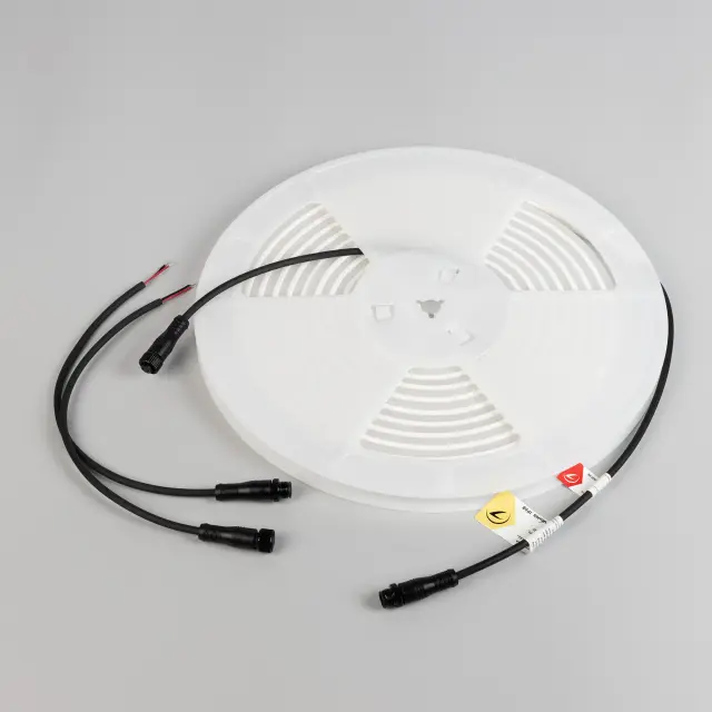 Гибкий неон WAVE-TOP-PU-A144-10x10mm 24V White5700 (5 W/m, IP68, 5m, wire x2), ракурс 3