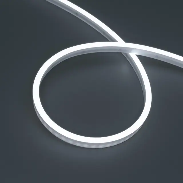 Гибкий неон WAVE-SIDE-PU-A120-06x12mm 24V White5700 (8 W/m, IP68, 1m, wire x1)