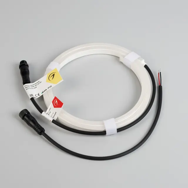 Гибкий неон WAVE-SIDE-PU-A120-06x12mm 24V Day4000 (8 W/m, IP68, 1m, wire x1), ракурс 5