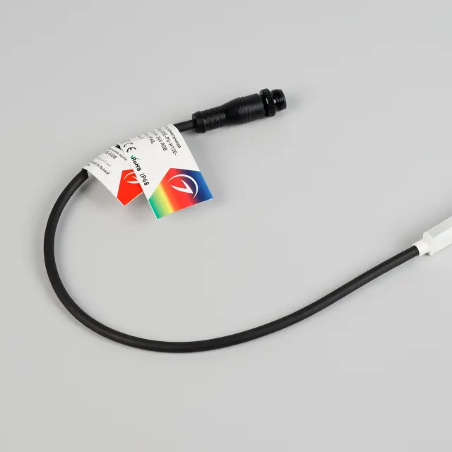 Гибкий неон WAVE-SIDE-PU-H120-06x12mm 24V RGB (8 W/m, IP68, 1m, wire x1), ракурс 2