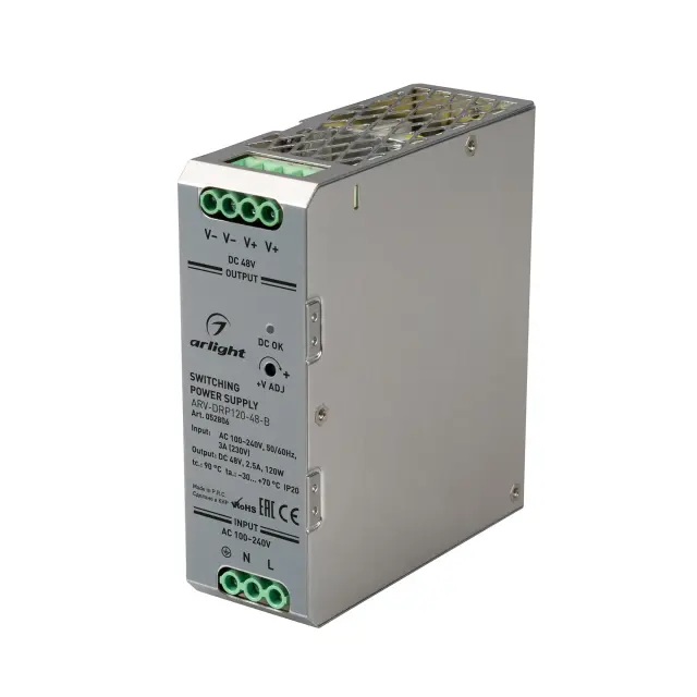 Блок питания ARV-DRP120-48-B (48V, 2.5A, 120W)