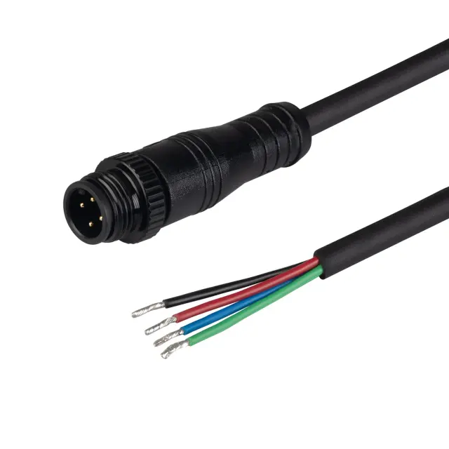 Коннектор питания ARL-WAVE-1010-RGB-CON-POWER-MALE-BLK