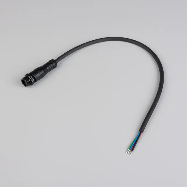 Коннектор питания ARL-WAVE-1010-RGB-CON-POWER-MALE-BLK, ракурс 2