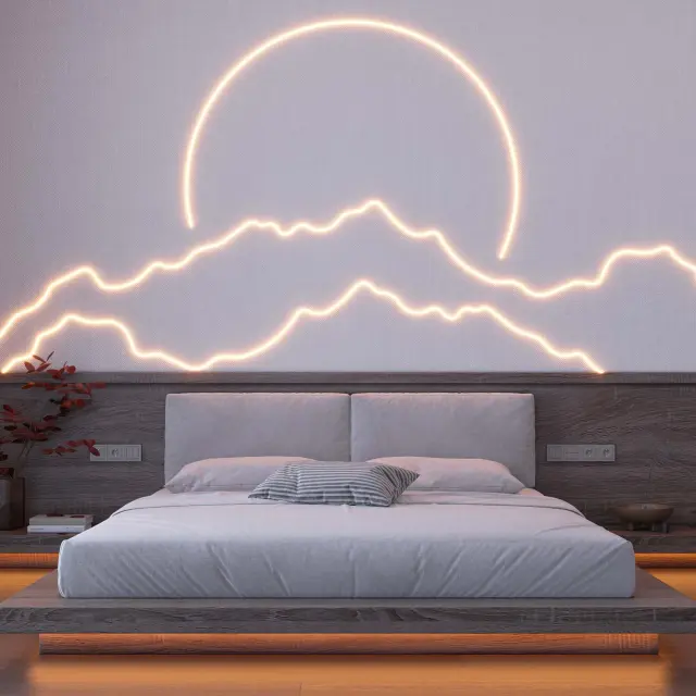 Светодиодная лента герметичная LUNA-X960-D8mm 24V Warm2400 (8 W/m, IP65, 360deg, 5m), ракурс 6