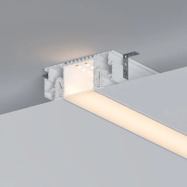 Профиль STRETCH-32-CEIL-CENTER-2000 WHITE, ракурс 5