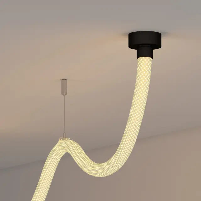 Силиконовый профиль WPH-FLEX-ROPE-D22-360deg-S8-10m WHITE, ракурс 4