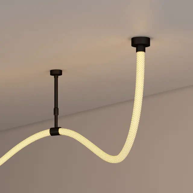 Силиконовый профиль WPH-FLEX-ROPE-D22-360deg-S8-10m WHITE, ракурс 5
