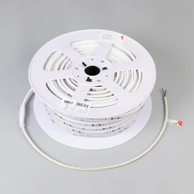 Светодиодная лента герметичная ARL-PV-A120-15mm 230V White6000 (15 W/m, IP65, 50m), ракурс 3