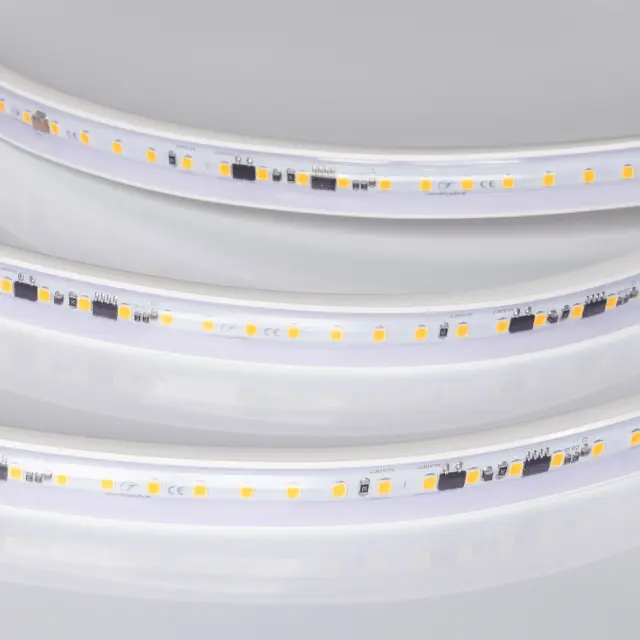 Светодиодная лента герметичная ARL-PV-A120-15mm 230V Warm3000 (15 W/m, IP65, 30m), ракурс 2