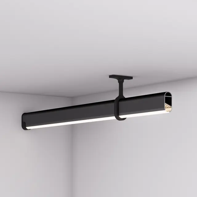Профиль WARDROBE-1530-2000 ANOD BLACK, ракурс 4