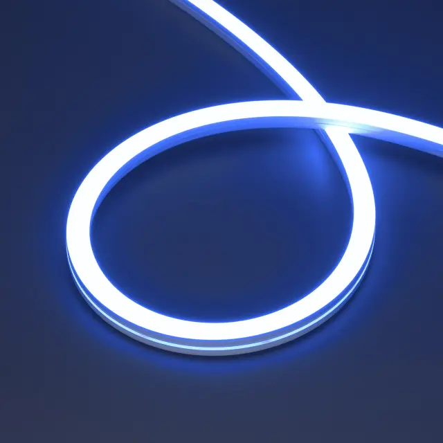 Гибкий неон MOONLIGHT-PRO-SIDE-X360-16x16mm 24V RGB (12 W/m, IP67, 10m, wire x2), ракурс 2