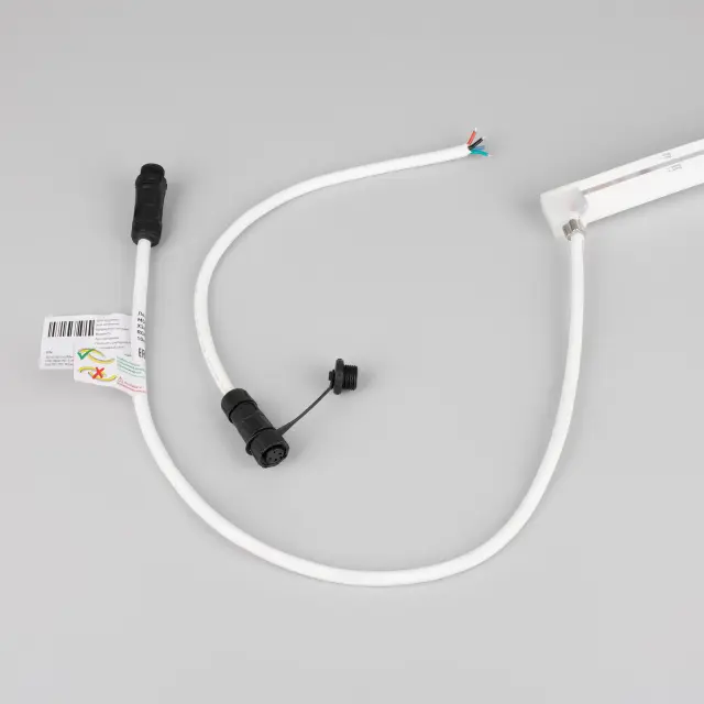 Гибкий неон MOONLIGHT-PRO-TOP-X360-16x16mm 24V RGB (12 W/m, IP67, 10m, wire x2), ракурс 3