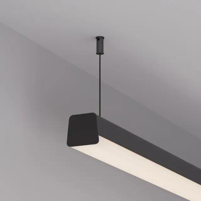 Профиль с экраном LINE-D-3734-2000 TETRA BLACK+OPAL, ракурс 5