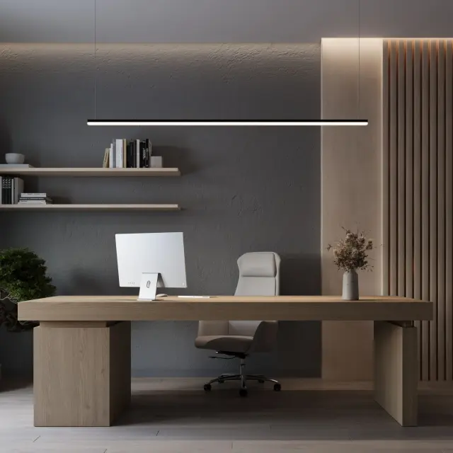 Профиль с экраном LINE-D-3734-2000 TETRA OLIVE GREY+OPAL, ракурс 6
