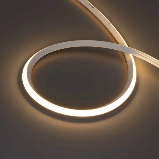 Гибкий неон MOONLIGHT-3D-X544-10x10mm 24V Warm3000 (8 W/m, IP67, 5m, wire x1)