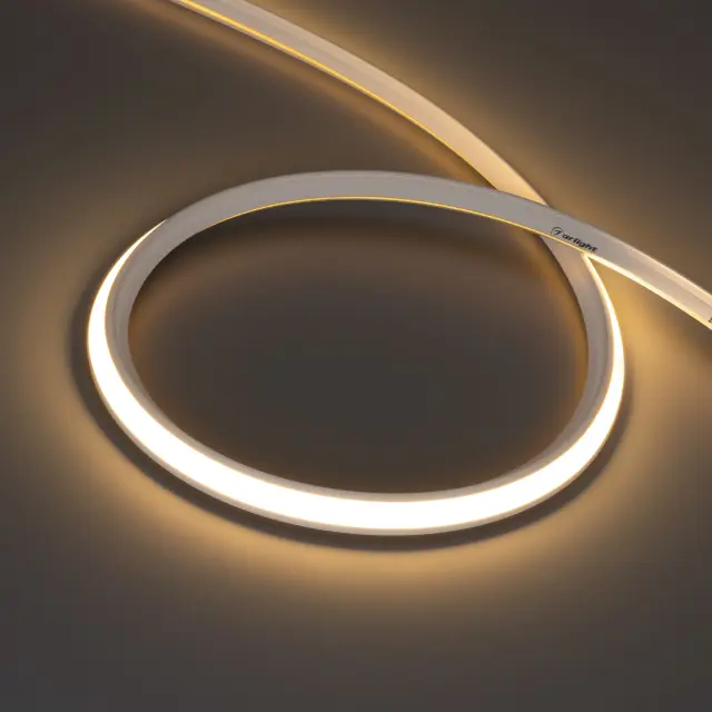 Гибкий неон MOONLIGHT-3D-T-X544-10x10mm 24V Warm3000 (8 W/m, IP67, 5m, wire x1)