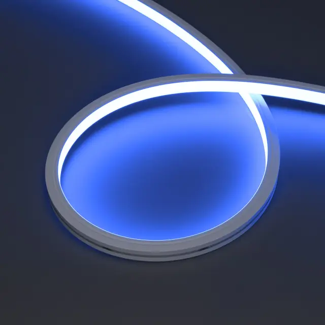 Гибкий неон MOONLIGHT-PRO-TOP-X360-13x12mm 24V RGB (12 W/m, IP67, 10m, wire x2), ракурс 4