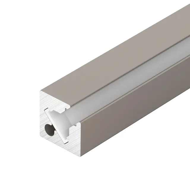 Профиль c экраном SL-KANT-H10-SQUARE-2000 CHAMPAGNE GOLD
