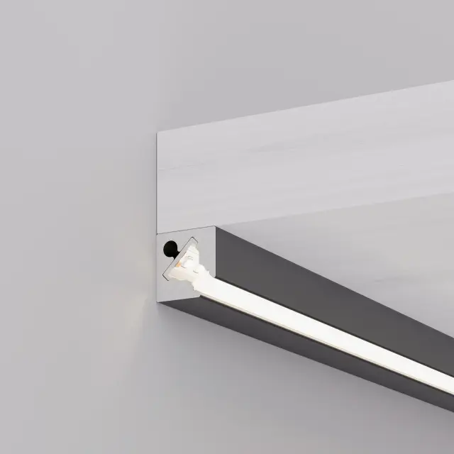 Профиль с экраном SL-KANT-H10-SQUARE-2000 IRON GREY, ракурс 3