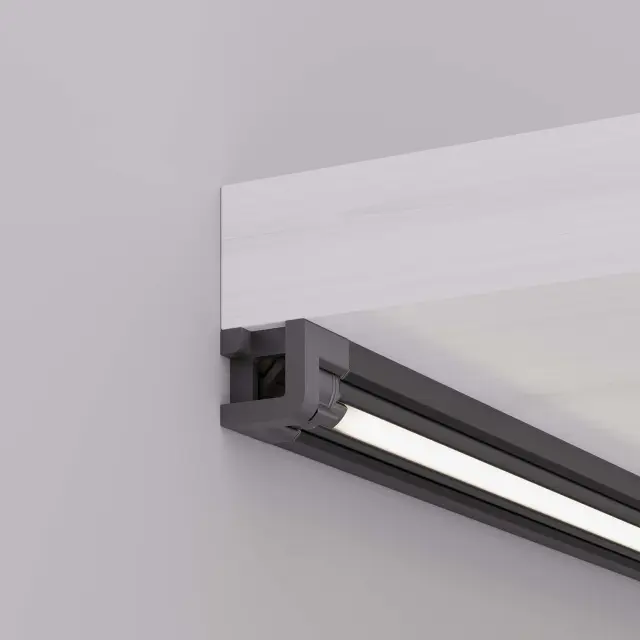 Профиль с экраном SL-KANT-H10-ROTATE-2000 IRON GREY, ракурс 3