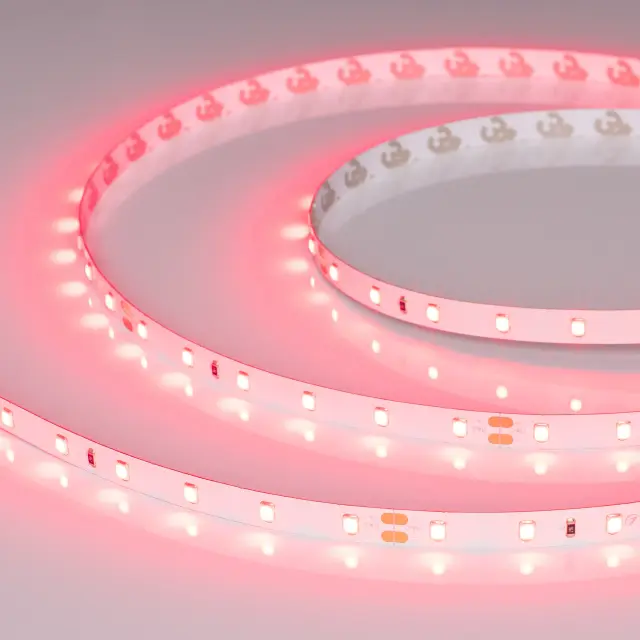Светодиодная лента RT-A60-8mm 24V Ruby (4.8 W/m, IP20, 5m)